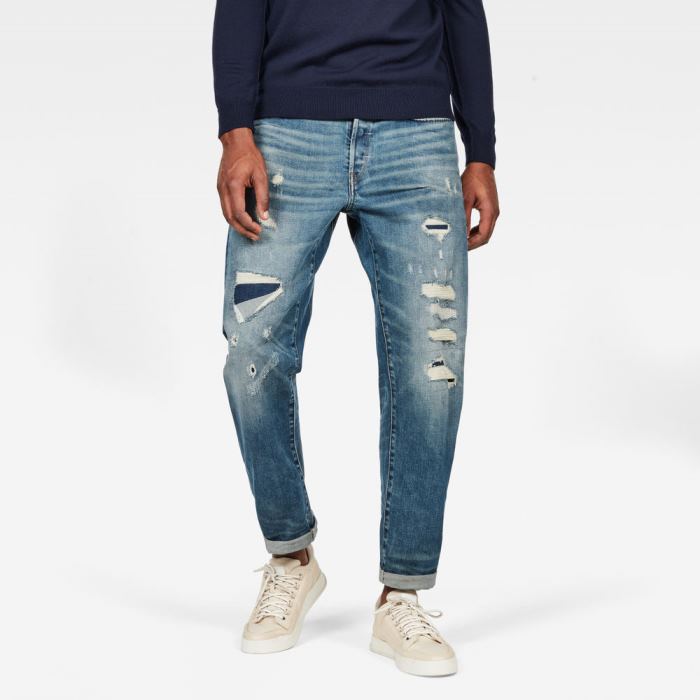 G-Star Raw Jeans - G-Star Moddan Típusok C Relaxed Tapered Farmer Nadrág Kék Magyarország | IIA3F70