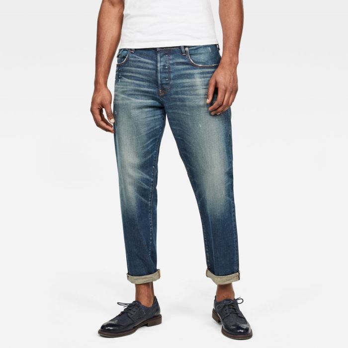 G-Star Raw Jeans - G-Star Morry 3d Relaxed Tapered Farmer Nadrág Kék Magyarország | PLHIIFT