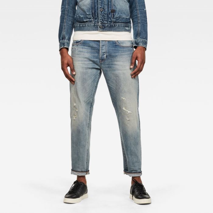 G-Star Raw Jeans - G-Star Morry 3d Relaxed Tapered Farmer Nadrág Kék Magyarország | WY5P50L