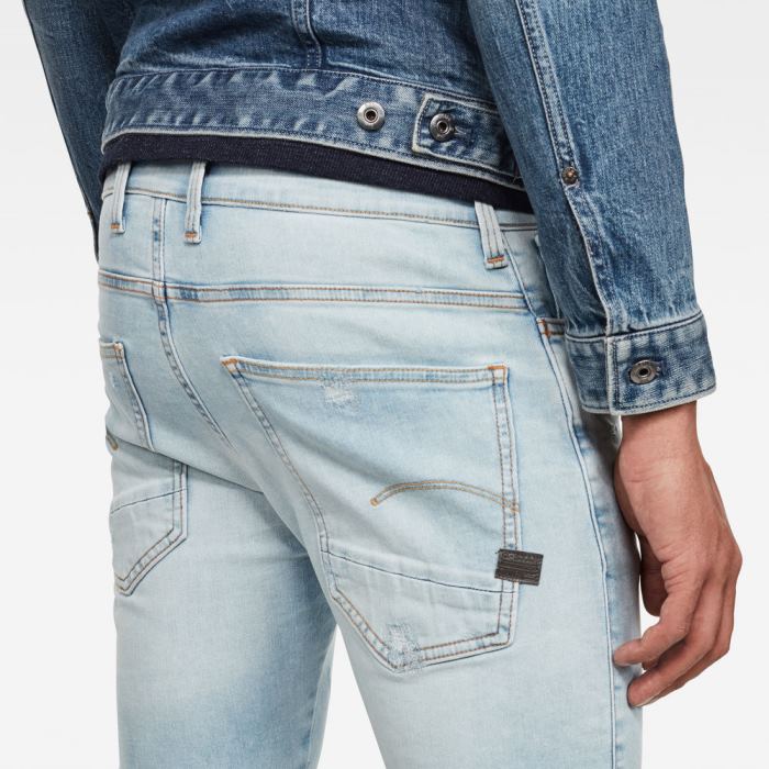 G-Star Raw Jeans - G-Star Motac 3d Slim Farmer Nadrág Kék Magyarország | I4O9CO3