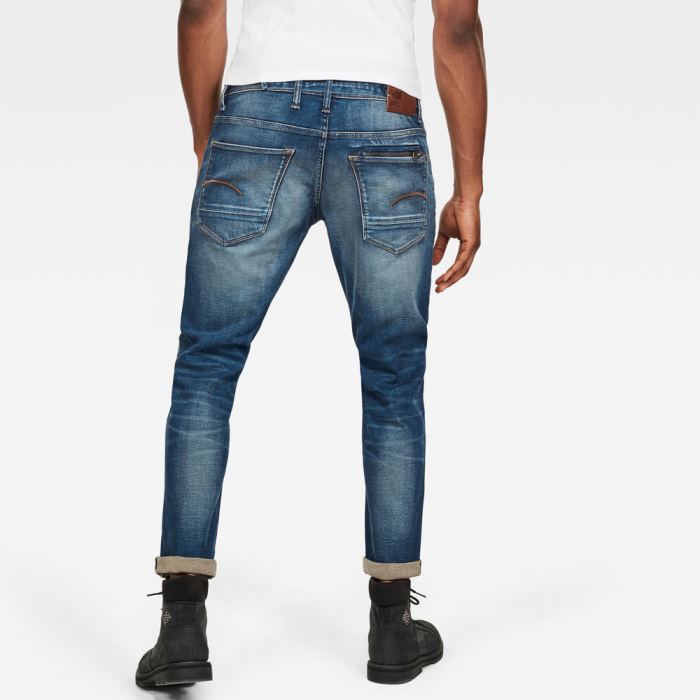 G-Star Raw Jeans - G-Star Radar Zip Straight Tapered Farmer Nadrág Kék Magyarország | L9FJK4Q