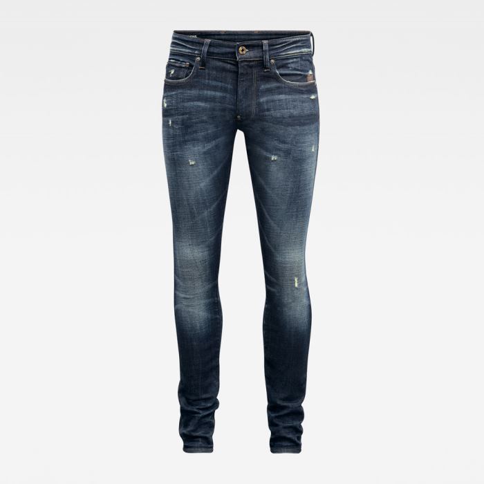 G-Star Raw Jeans - G-Star Revend Skinny Farmer Nadrág Kék Magyarország | 051RAAZ