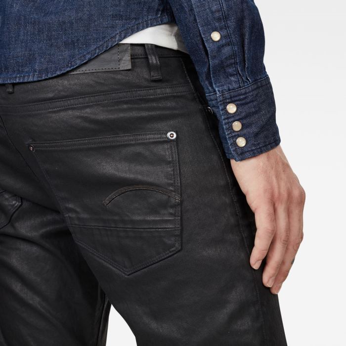 G-Star Raw Jeans - G-Star Revend Skinny Farmer Nadrág Obszidián Magyarország | 213XNVK