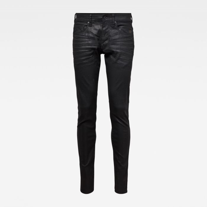 G-Star Raw Jeans - G-Star Revend Skinny Farmer Nadrág Obszidián Magyarország | 213XNVK