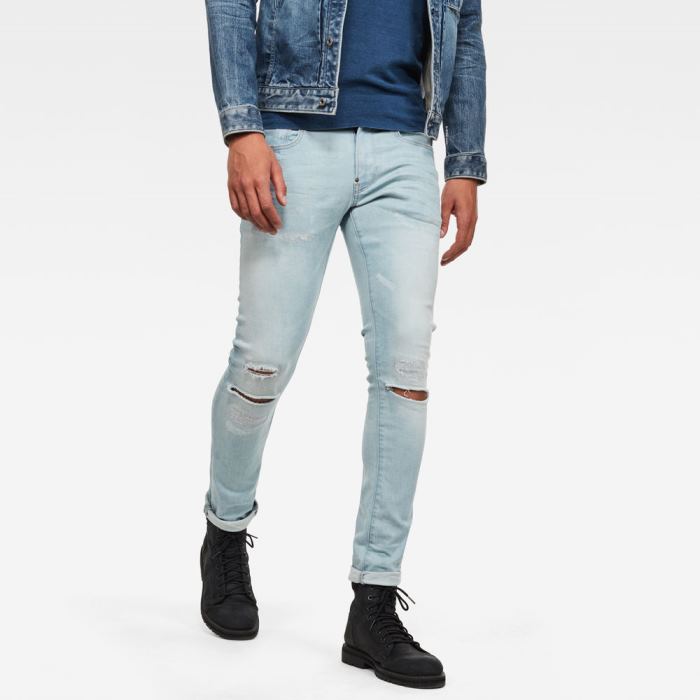 G-Star Raw Jeans - G-Star Revend Skinny Farmer Nadrág Kék Magyarország | 2JFULZX