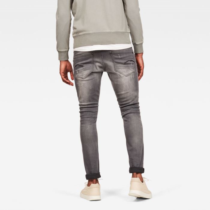 G-Star Raw Jeans - G-Star Revend Skinny Farmer Nadrág Világos Szürke Magyarország | 4ZKP298