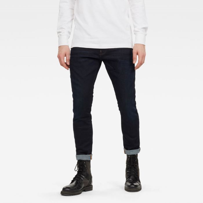 G-Star Raw Jeans - G-Star Revend Skinny Farmer Nadrág Kék Magyarország | 66NQD3C