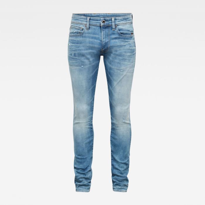 G-Star Raw Jeans - G-Star Revend Skinny Farmer Nadrág Kék Magyarország | 6I5CXUY