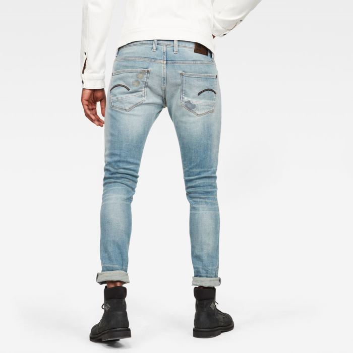 G-Star Raw Jeans - G-Star Revend Skinny Farmer Nadrág Kék Magyarország | BVFUFVL