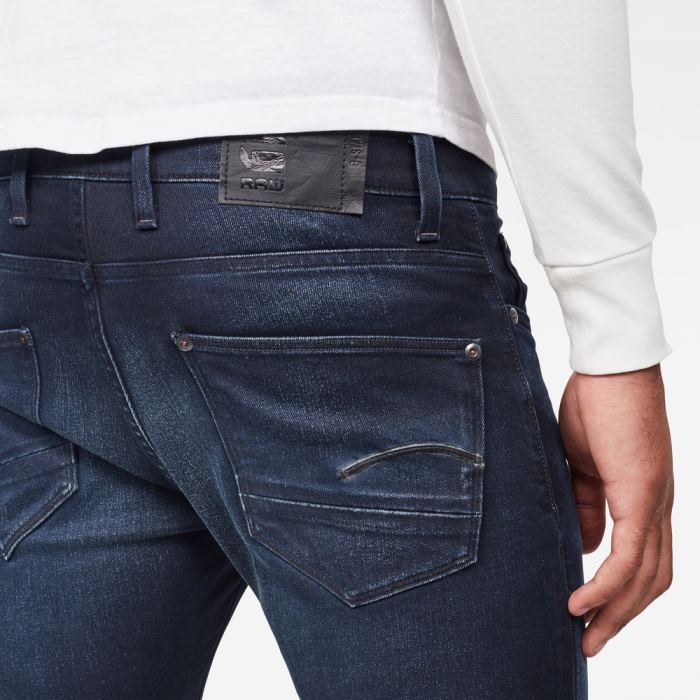 G-Star Raw Jeans - G-Star Revend Skinny Farmer Nadrág Obszidián Magyarország | WFV4JWS