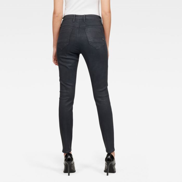 G-Star Raw Jeans - G-Star Shape Powel High Super Skinny Farmer Nadrág Fekete Magyarország | H46VXE1