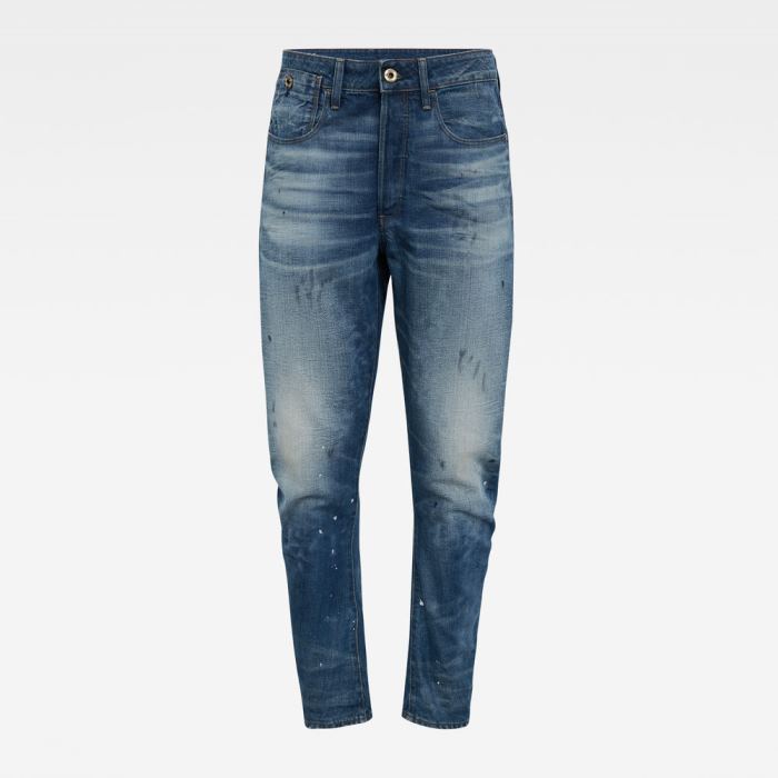 G-Star Raw Jeans - G-Star Típusok C 3d Straight Tapered Farmer Nadrág Kék Fehér Magyarország | 5R75NDX