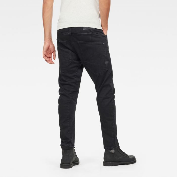 G-Star Raw Jeans - G-Star Típusok C 3d Straight Tapered Farmer Nadrág Fekete Magyarország | C713XHC