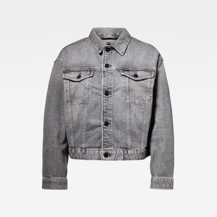 Női G-Star 3301 Boyfriend Denim Jacket Szürke Magyarország | FLFRKMI