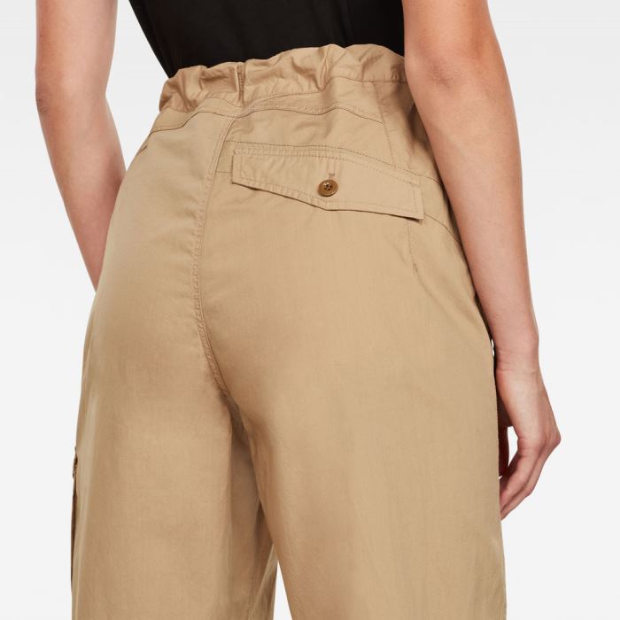 Női G-Star 3d Utility High Loose Crop Nadrág Khaki Magyarország | JZTZ0UA