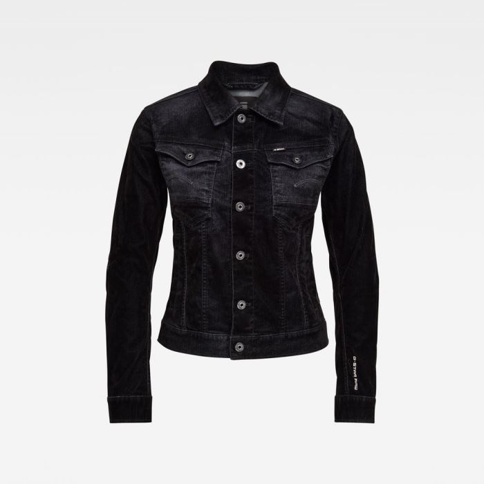 Női G-Star Arc Slim Denim Jacket Fekete Magyarország | PHGBR4D