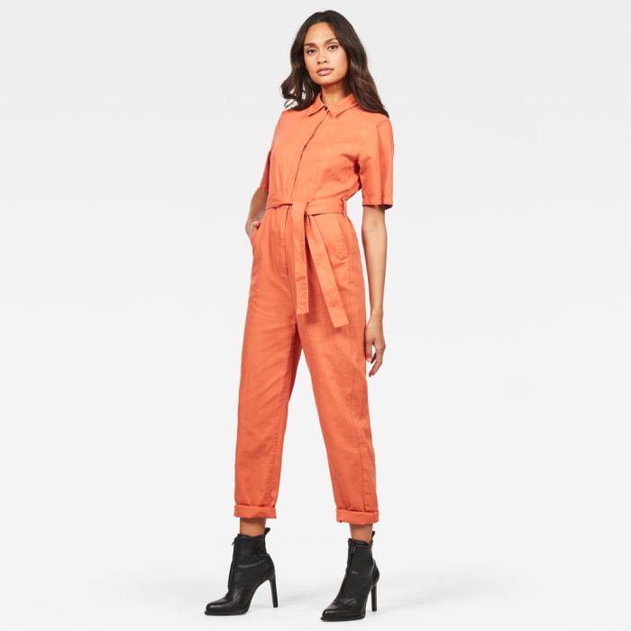 Női G-Star Bristum Deconstructed Jumpsuits Királykék Narancssárga Magyarország | 03R2L6E