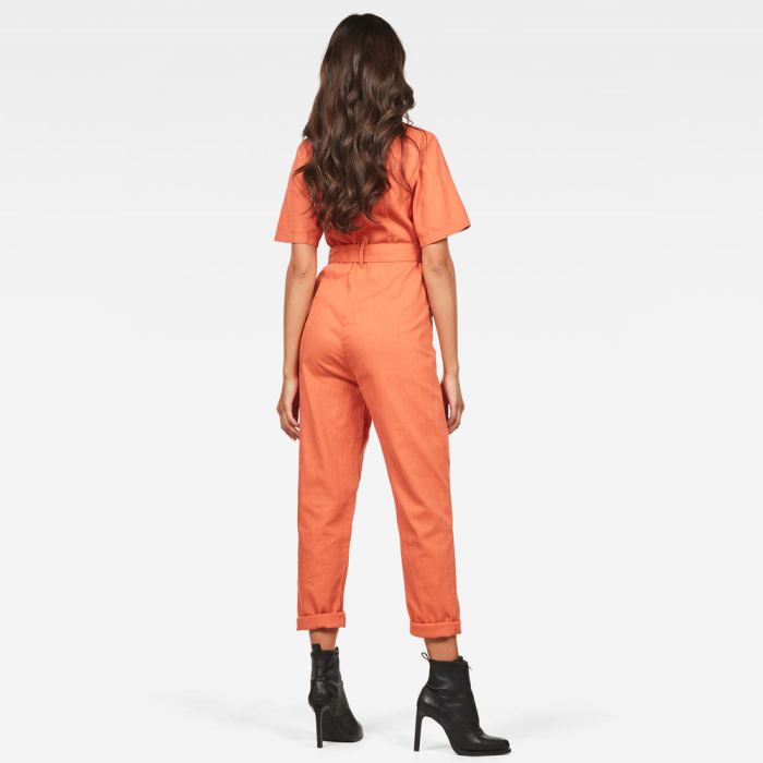 Női G-Star Bristum Deconstructed Jumpsuits Királykék Narancssárga Magyarország | 03R2L6E