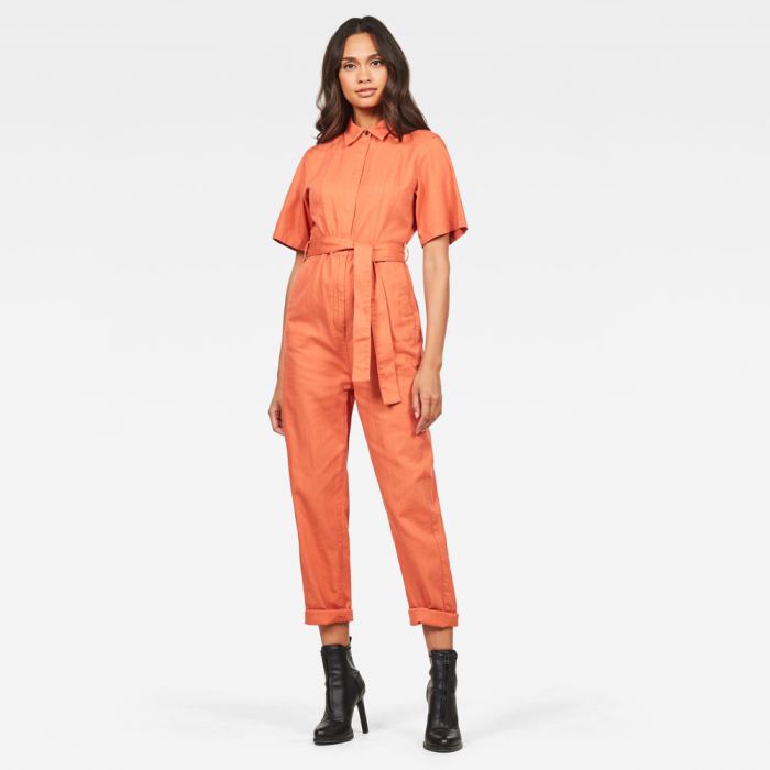 Női G-Star Bristum Deconstructed Jumpsuits Királykék Narancssárga Magyarország | 03R2L6E