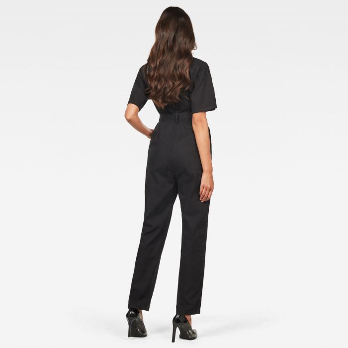 Női G-Star Bristum Deconstructed Jumpsuits Sötétfekete Magyarország | 4IS5YXF