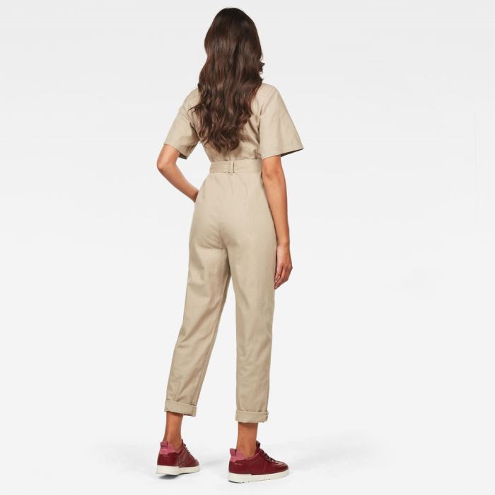 Női G-Star Bristum Deconstructed Jumpsuits Sötétbézs Magyarország | D12488F