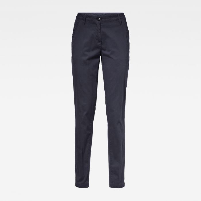 Női G-Star Bronson Mid Derekú Skinny Chinos Kék Magyarország | RFKW10X