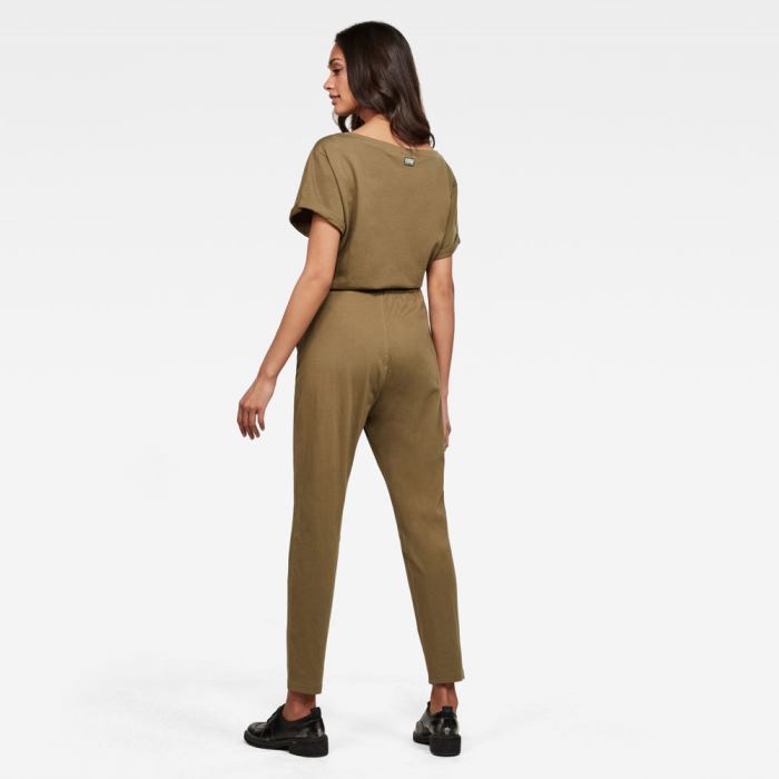 Női G-Star Cocaux Jumpsuits Olivazöld Magyarország | 0VE7H2H