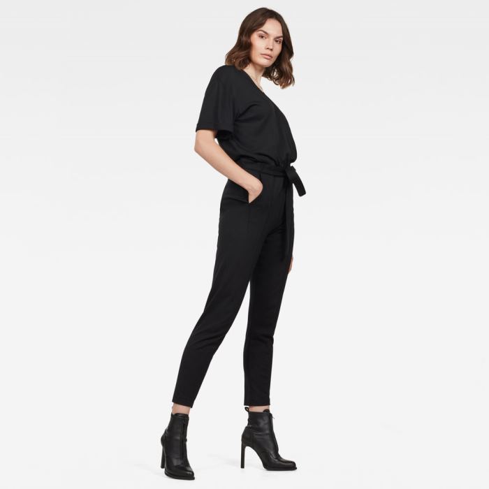 Női G-Star Ingot Loose Jumpsuits Sötétfekete Magyarország | P079KOO