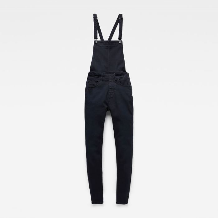 Női G-Star Lynn High Derekú Skinny Overalls Mélykék Magyarország | DP9HHBC