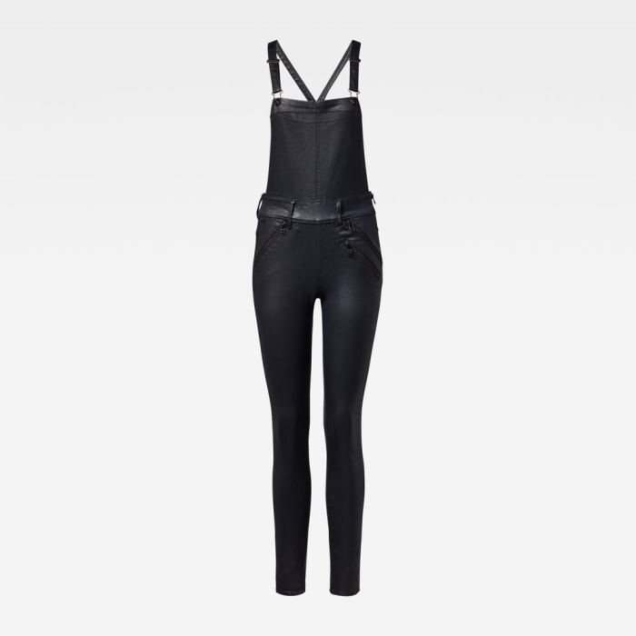 Női G-Star Lynn Motoros High Derekú Skinny Overalls Sötétkék Magyarország | MNEQYX0