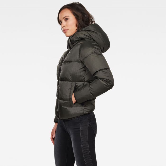 Női G-Star Meefic Sundu Overshirt Down Jacket Mélyolivazöld Magyarország | TBWY71E