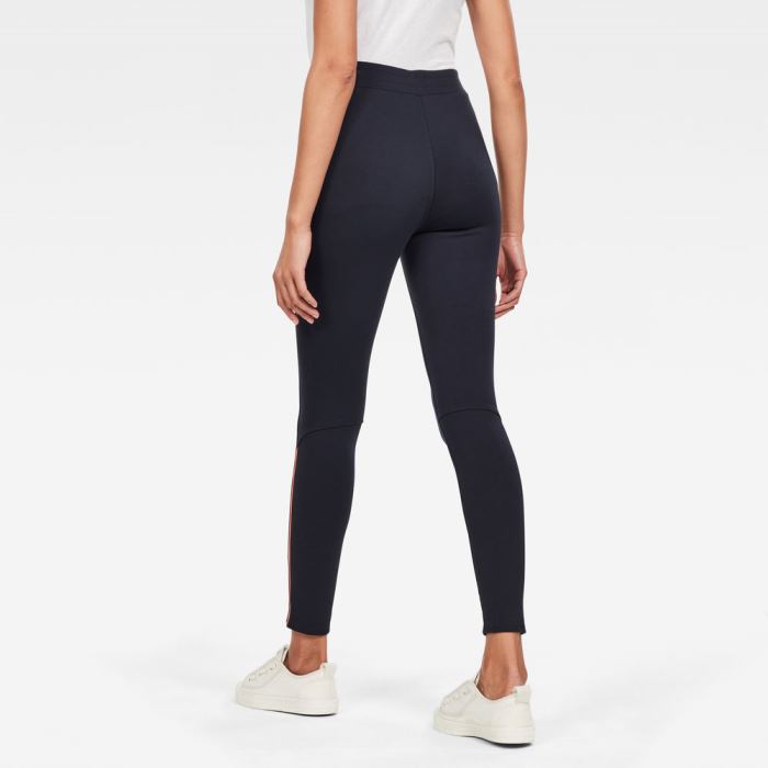 Női G-Star Nostelle High Leggings Kék Magyarország | 493CVFT