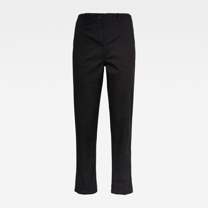 Női G-Star Page Mid Boyfriend Ankle Chinos Sötétfekete Magyarország | 3T4ML9Q