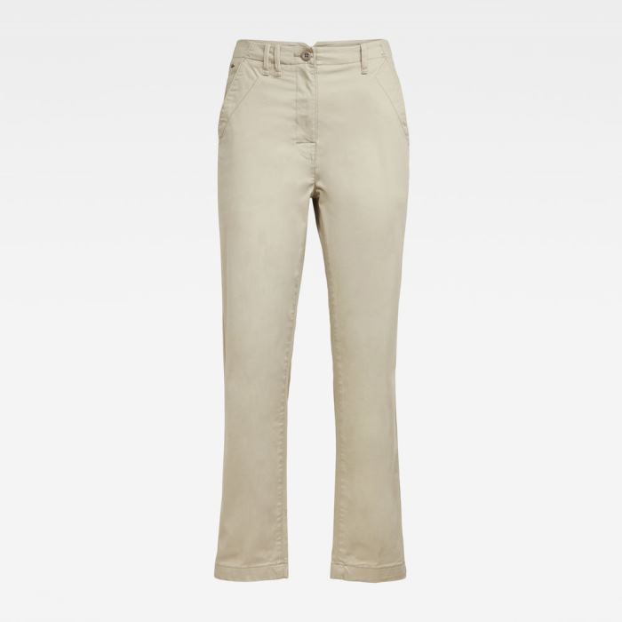 Női G-Star Page Mid Boyfriend Ankle Chinos Bézs Magyarország | C0AG91R