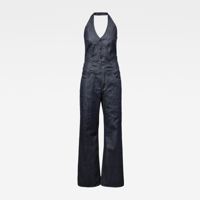 Női G-Star Skody Jumpsuits Sötétkék Magyarország | UVUGH7M