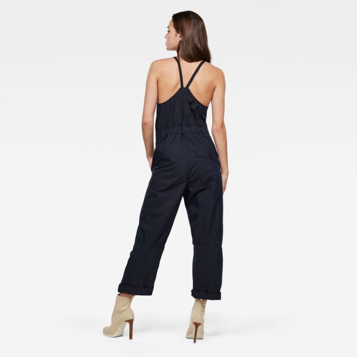 Női G-Star Utility Pántos Loose Jumpsuits Sötétkék Magyarország | 32HOIX1