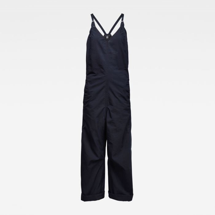 Női G-Star Utility Pántos Loose Jumpsuits Sötétkék Magyarország | 32HOIX1