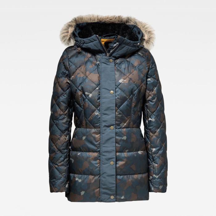 Női G-Star Whistler Faux Fur Tailored Down Jacket Színes Magyarország | 6YDGJE0