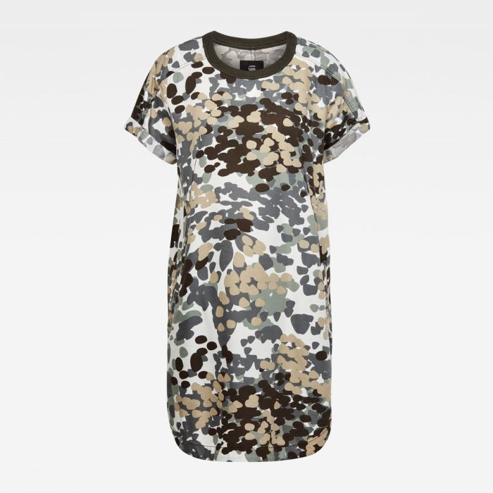 Női G-Star Woven Tee Ruha Világos Camo Magyarország | 34GZGT2