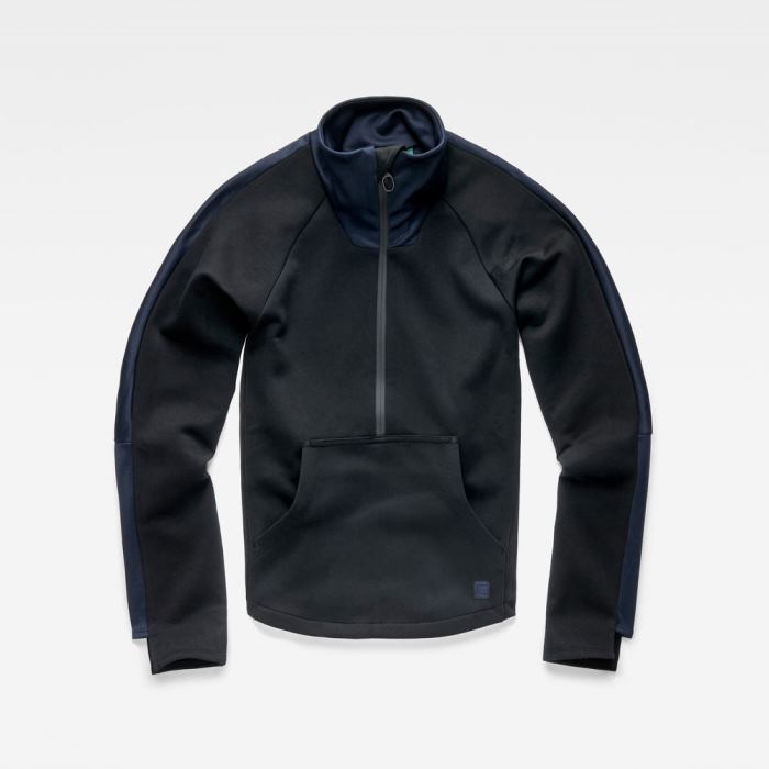 Női G-Star Zip Sweat Pálya Top Kabát Sötétfekete Magyarország | 37CL5GS